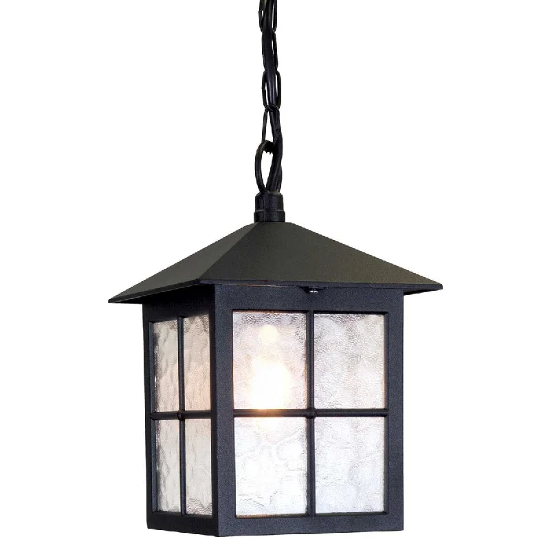 Winchester 1 Light Chain Lantern - Black IP23 E27