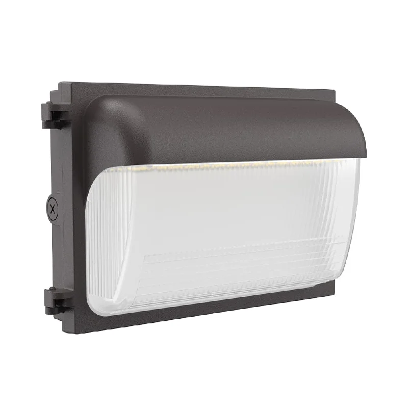 Dimmable Industrial Lighting for Ambiance Control120W/90W/60W/30W LED Wall Pack - 3K/4K/5K - 100-277VAC with Photocell - Bronze