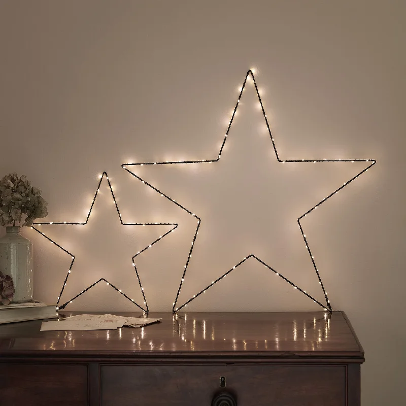 String Lights for Seasonal Decorations (Spring, Fall, etc.)Black Osby Star Light Duo