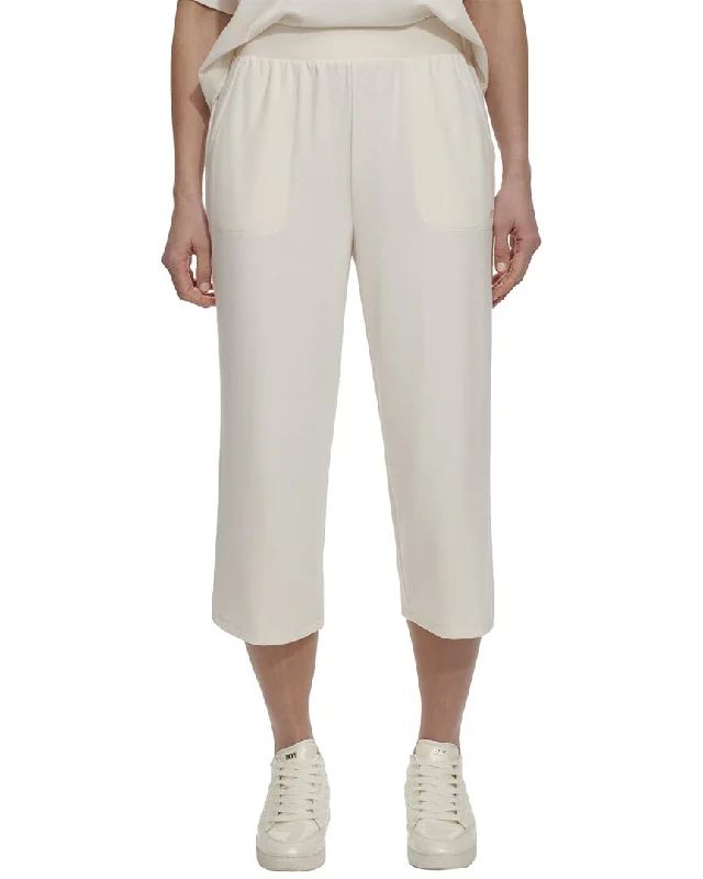 DKNY Cropped Wide Leg Pant