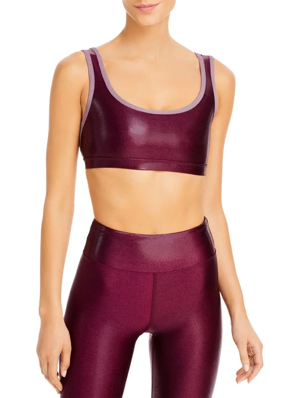 Womens Shimmer Stretch Sports Bra