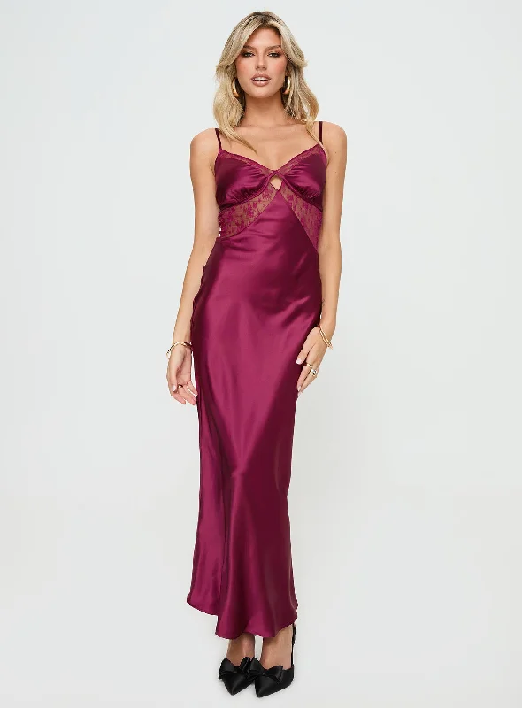 Birchwood Maxi Dress Wine