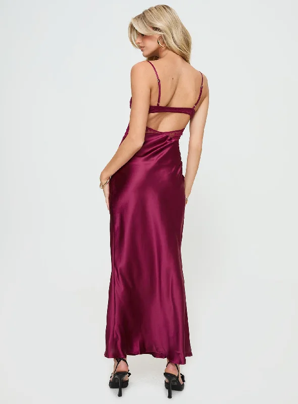 Birchwood Maxi Dress Wine