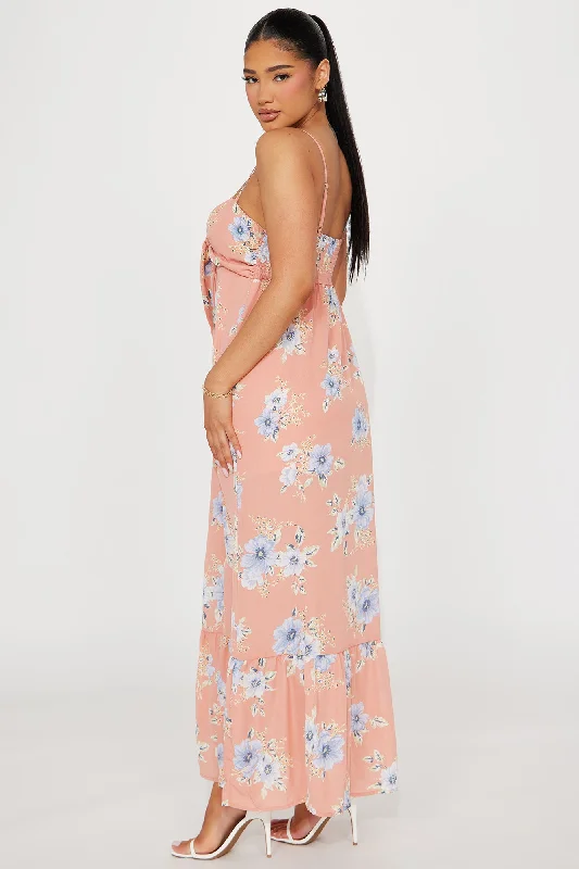 Brunch Chic Maxi Dress - Orange