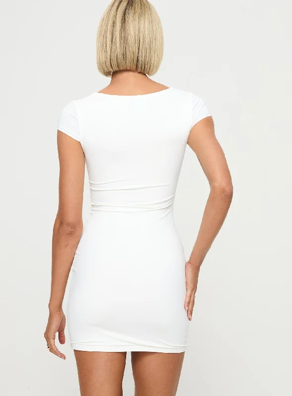 Clyne Mini Dress White