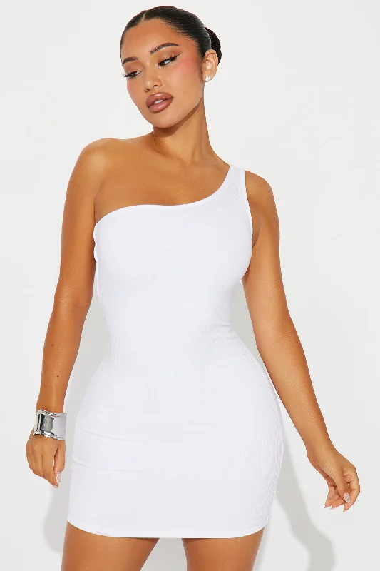 Daphne Snatched Mini Dress - White