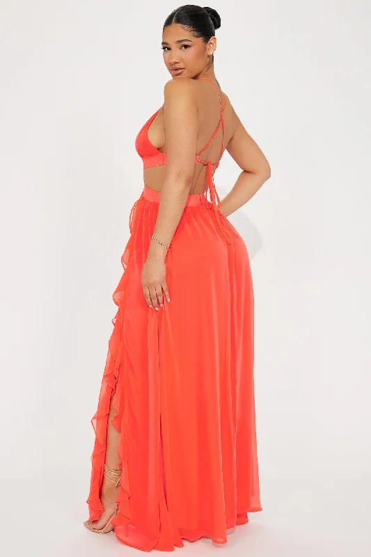 Endless Affection Maxi Dress - Coral