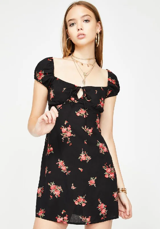 Gavel Floral Mini Dress