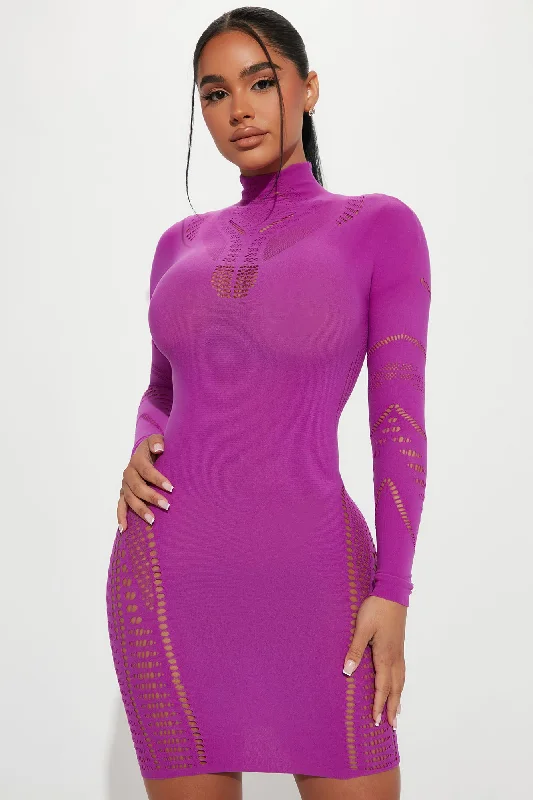 Like It Hot Seamless Mini Dress - Magenta