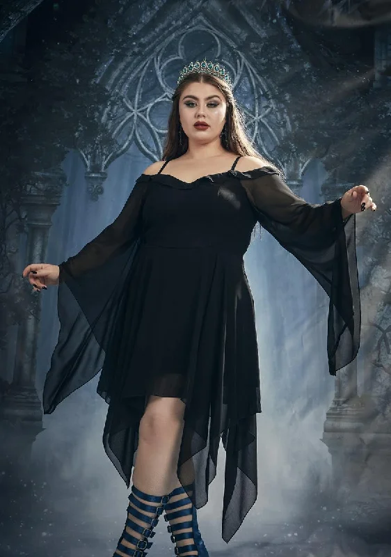 Plus Sinister Sorceress Off The Shoulder Dress