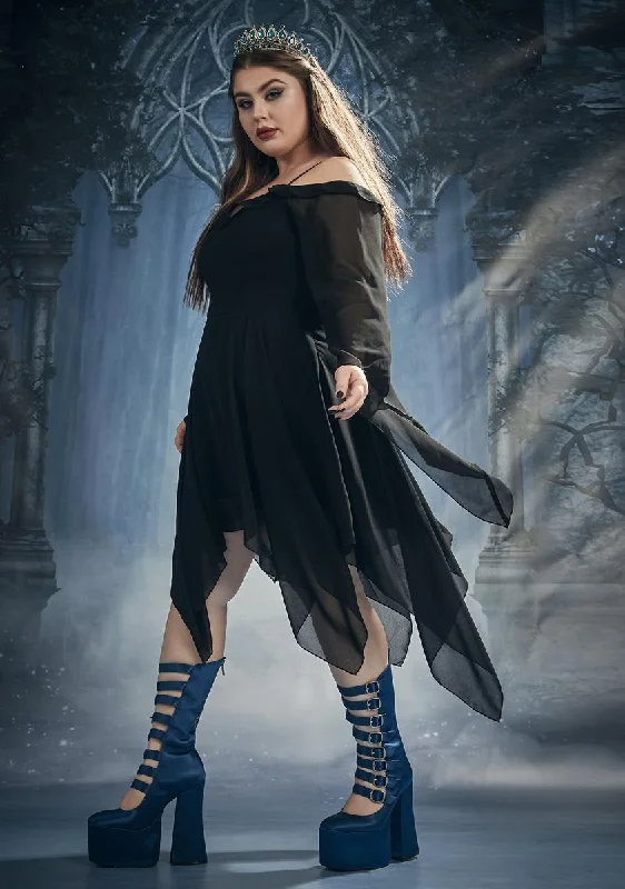 Plus Sinister Sorceress Off The Shoulder Dress