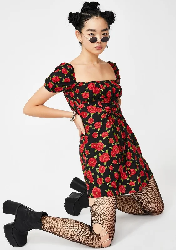 Roaming Rose Ruzenta Mini Dress