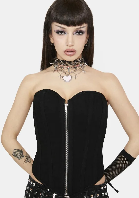 Caught Off Guard Corset Top