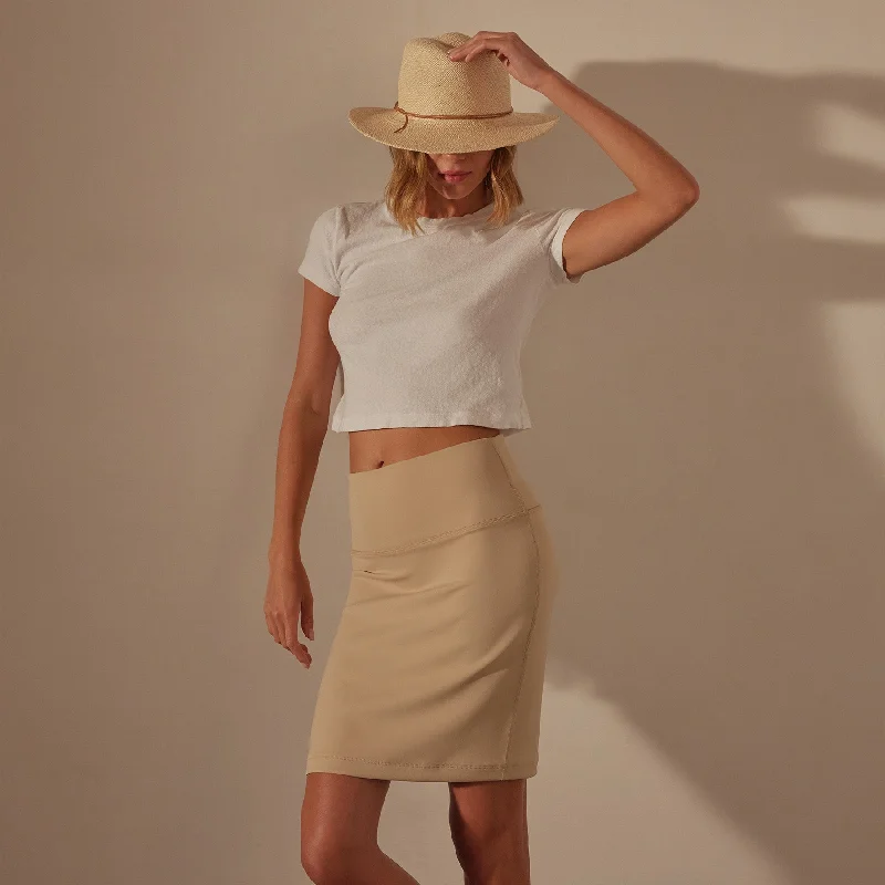 Double Knit Tube Skirt - Sand Dune