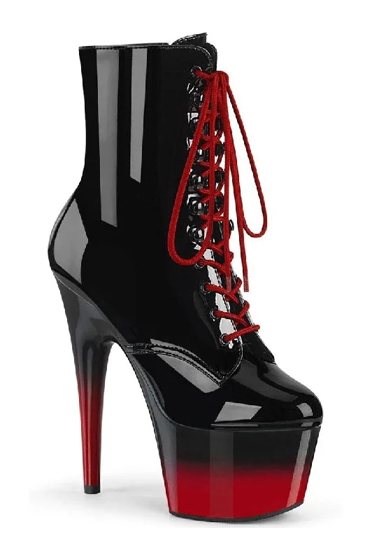 ADORE-1020BR-H Exotic Boot | Black Patent