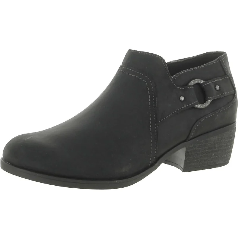 Chariten Grace Womens Leather Slip On Ankle Boots