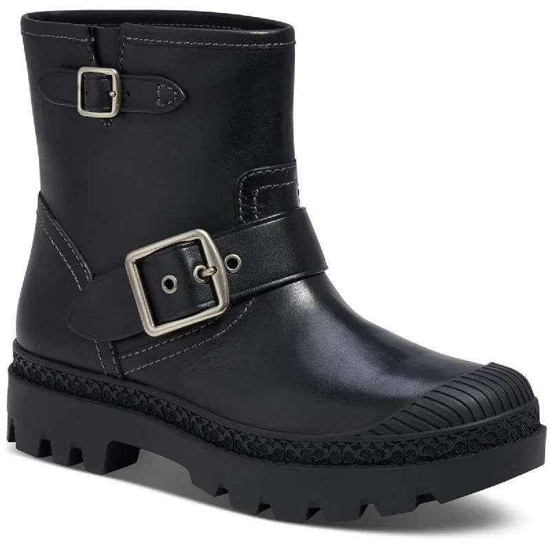 TROOPER MOTO Womens Leather Ankle Boots