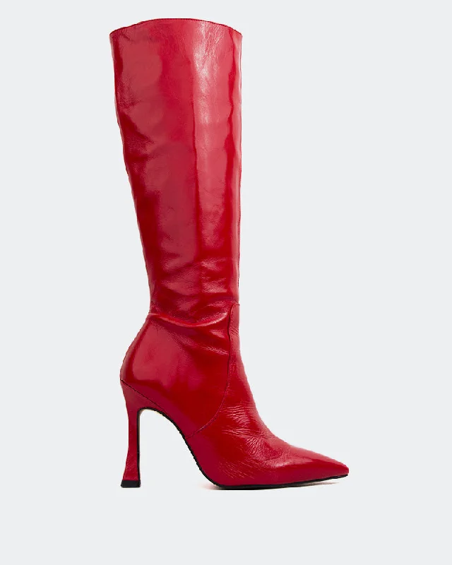 Cecelia Red Leather