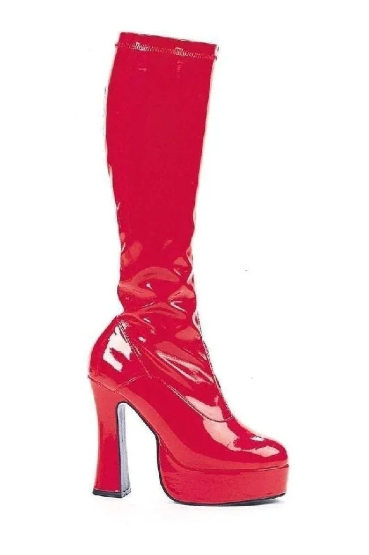 CHACHA Knee Boot  | Red Patent