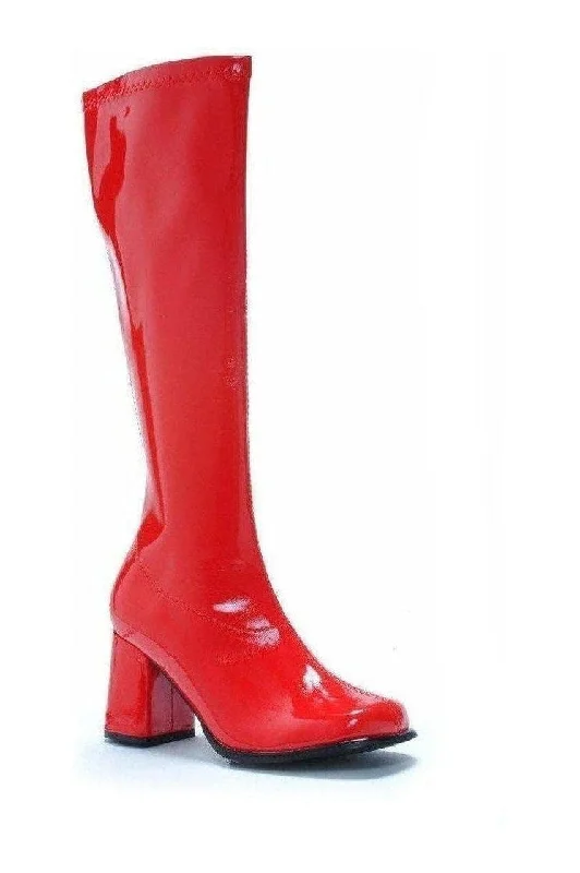 GOGO-W Costume Boot | Red Patent