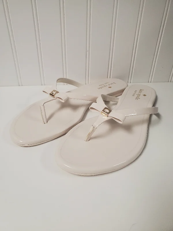 Sandals Designer By Kate Spade In Cream, Size: 10