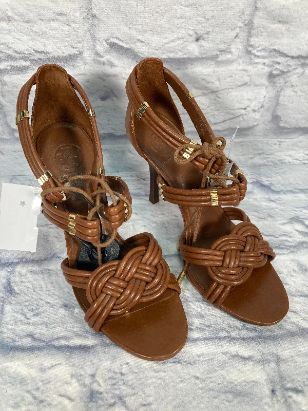 Sandals Designer By Tory Burch In Brown, Size: 9.5