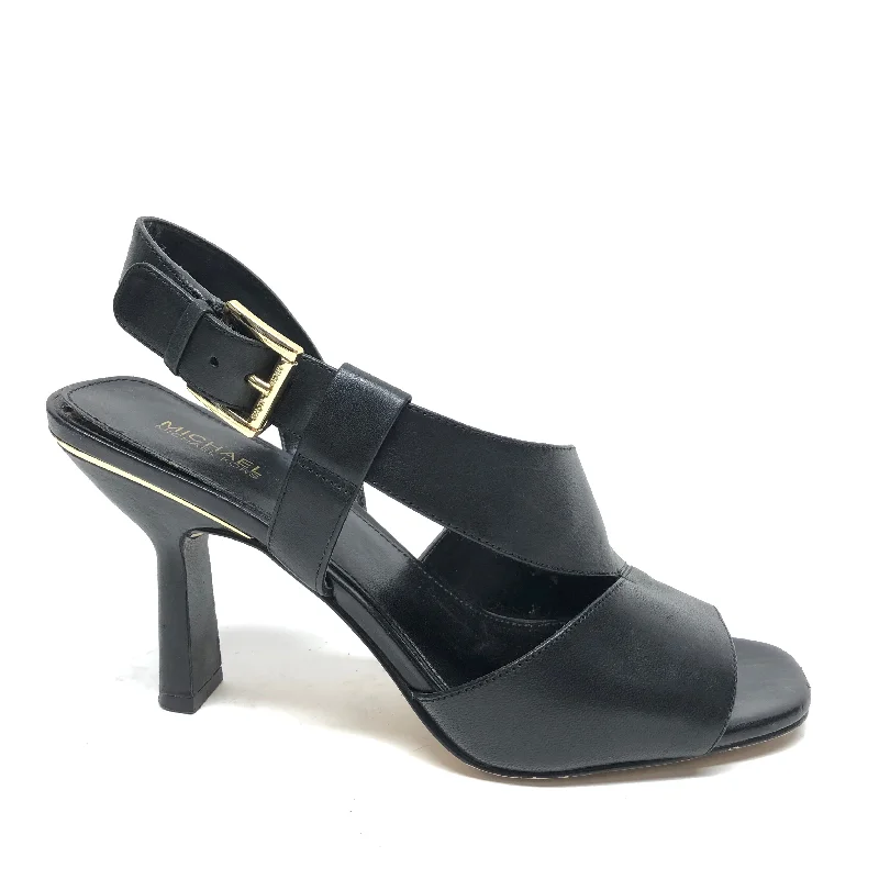 Sandals Heels Block By Michael By Michael Kors In Black, Size: 7.5