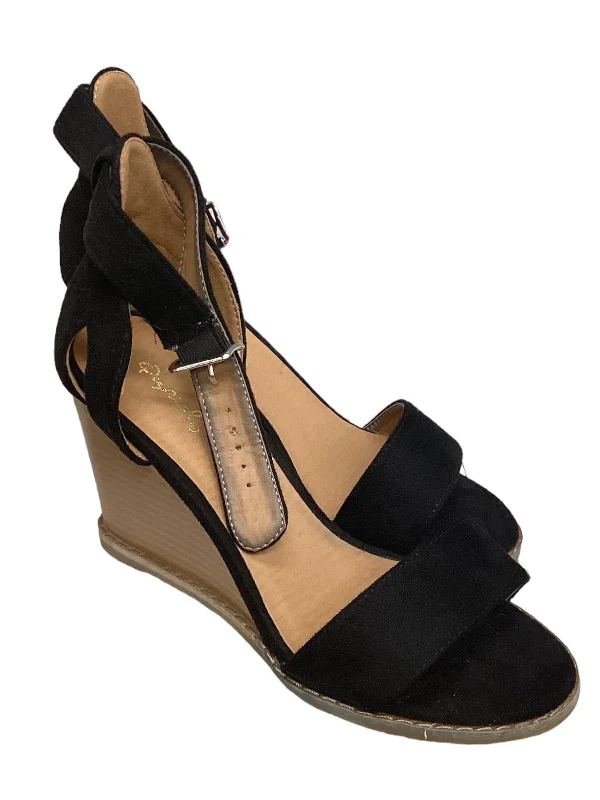 Sandals Heels Block By Qupid In Black, Size: 8