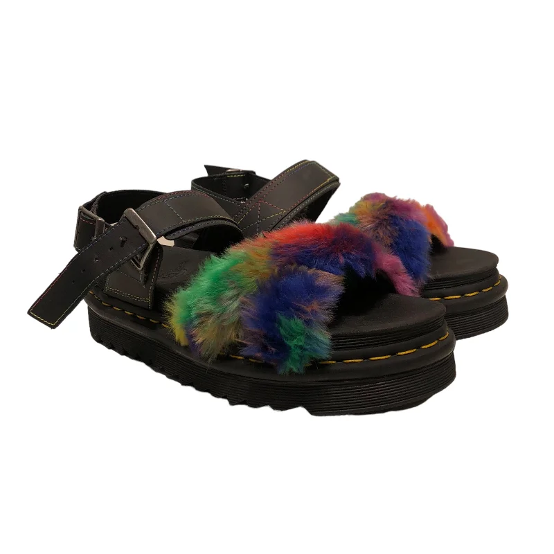 Dr.Martens/Low-Sneakers/US 7/Fake Fur/MLT/VOS ll FLUFFY SANDALS