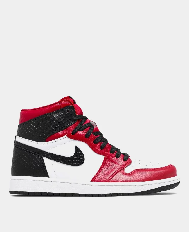 Air Jordan 1 High Satin Snake Red/Black/White