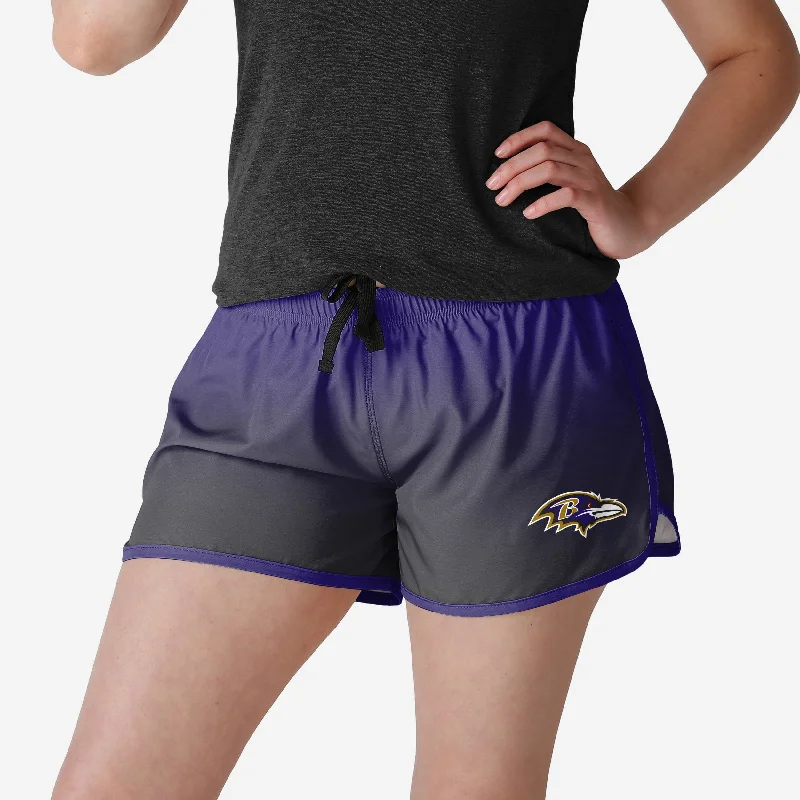 Baltimore Ravens Womens Gradient Running Shorts