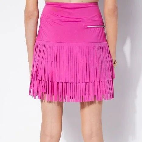 Fringe Skort 18 inch - Iris