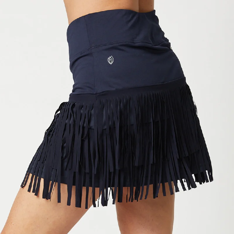 Fringe Skort 18 inch - Navy