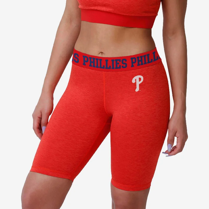 Philadelphia Phillies Womens Team Color Static Bike Shorts