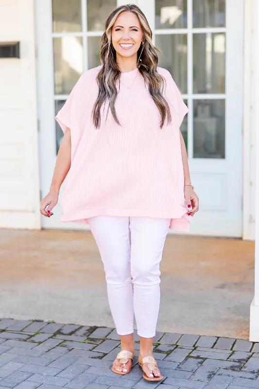 All About Knits Top, Pale Peach