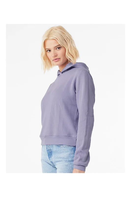 Bella + Canvas Womens Classic Hooded Sweatshirt Hoodie - Dark Lavender - NEW