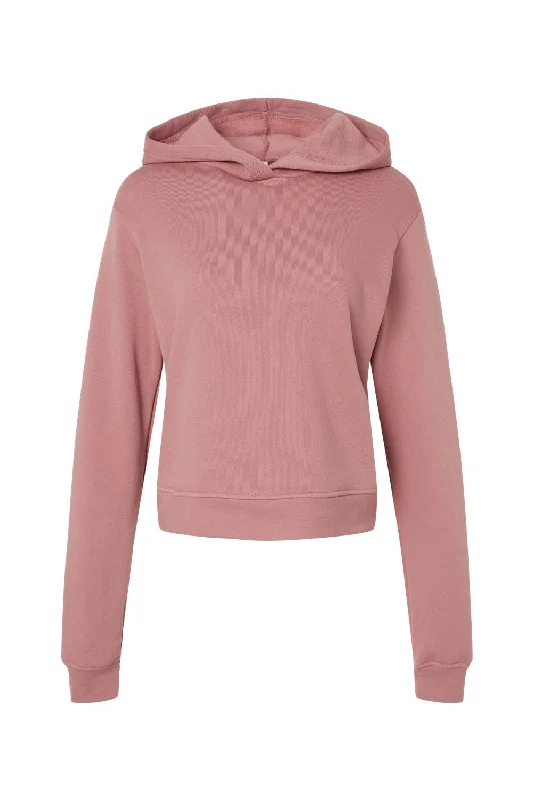 Bella + Canvas Womens Classic Hooded Sweatshirt Hoodie - Mauve - NEW