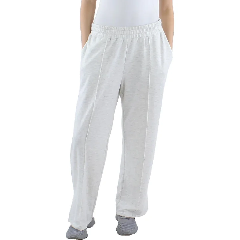 Womens Pintuck Heathered Palazzo Pants