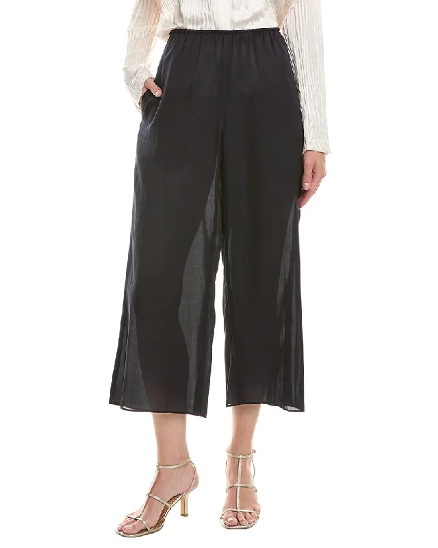 Vince Silk-Blend Pull-On Pant