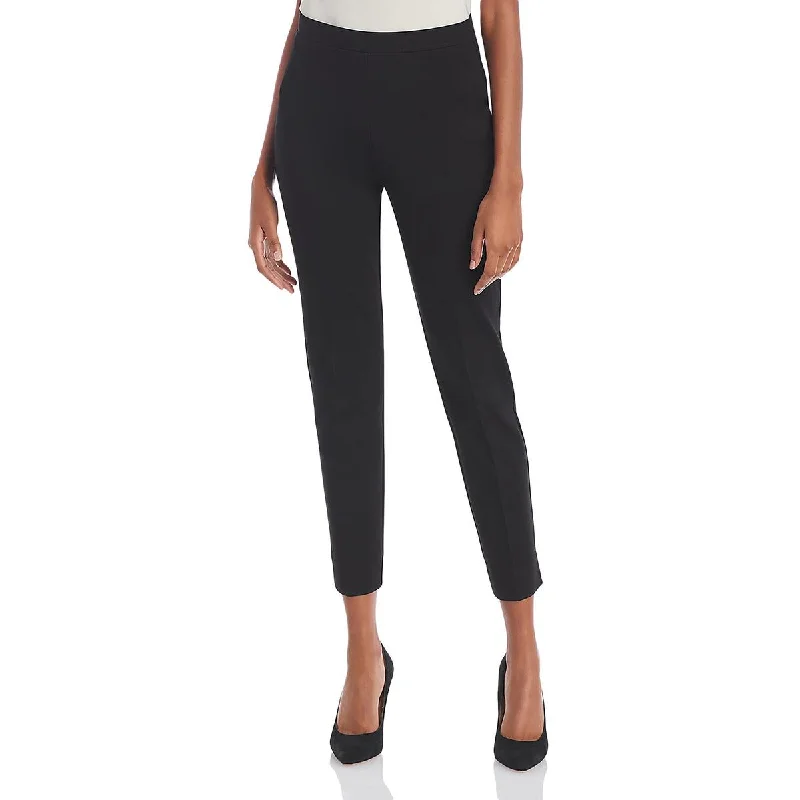 Womens Solid Stretch Ankle Pants