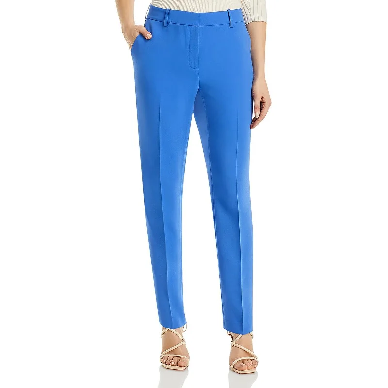 Clinton Womens Pleated Cropped Ankle Pants