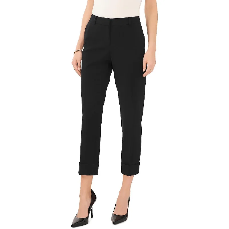 Womens Tailored Cuffed Ankle Pants