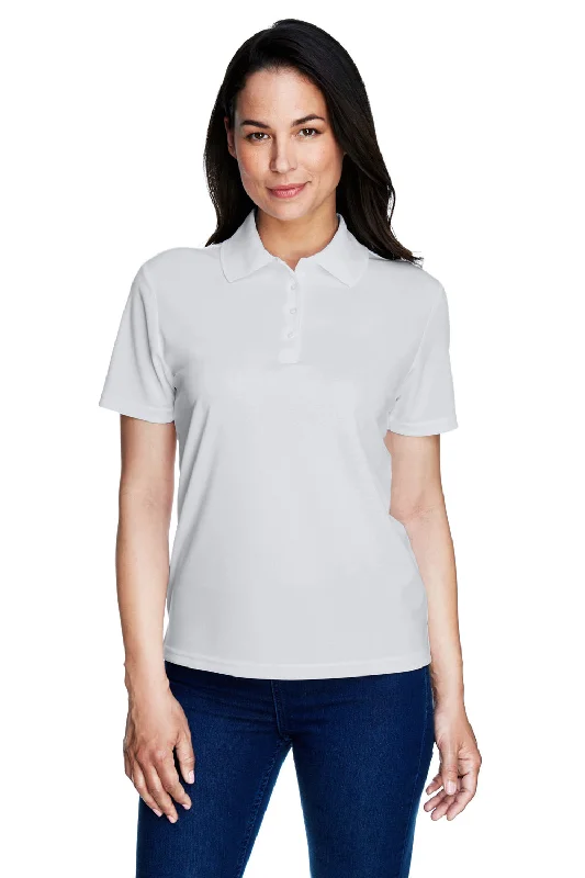 Core 365 Womens Origin Performance Moisture Wicking Short Sleeve Polo Shirt - Platinum Grey