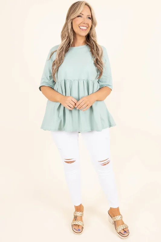 Fearless Soul Top, Dusty Green