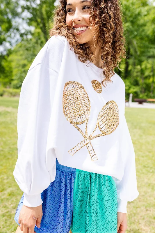 Gold Tennis Sweatshirt