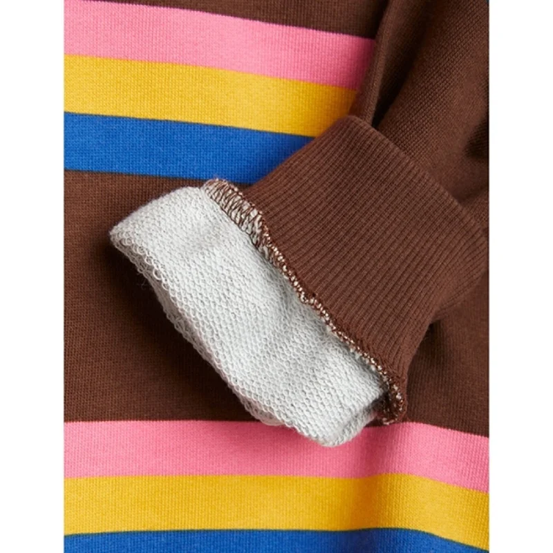 Mini Rodini Stripe Sweatshirt Brown