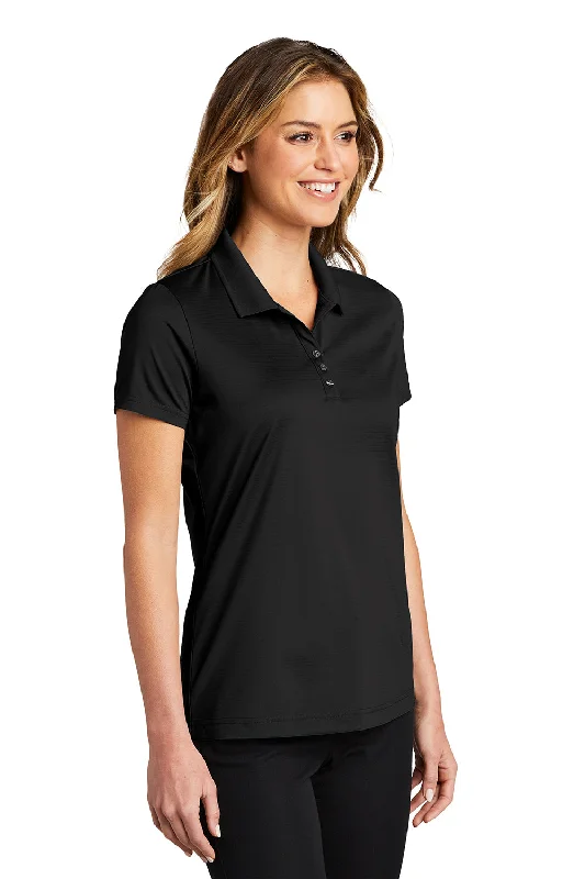 Port Authority Womens Eclipse Moisture Wicking Short Sleeve Polo Shirt - Deep Black