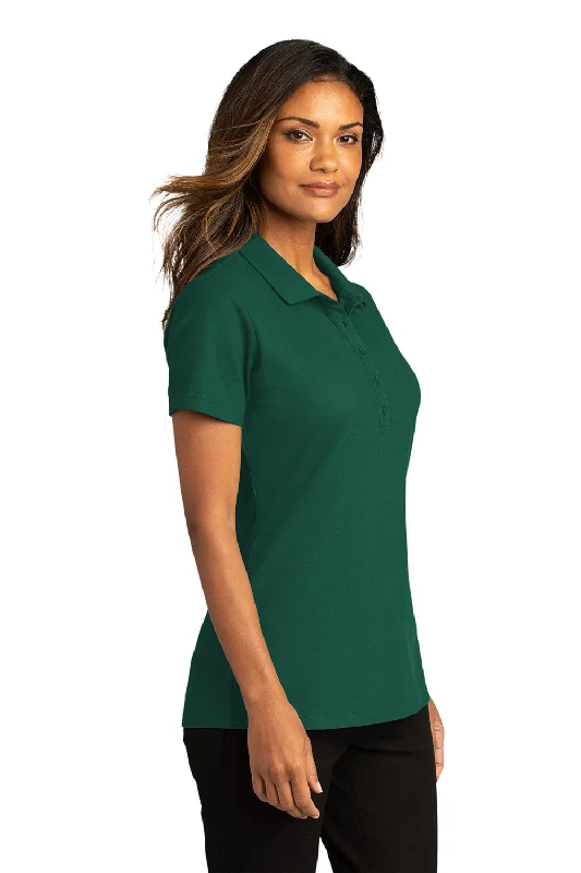 Port Authority Womens React SuperPro Snag Resistant Short Sleeve Polo Shirt - Marine Green