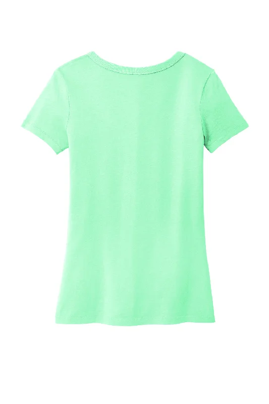 Port & Company Womens Beach Wash Garment Dyed Short Sleeve V-Neck T-Shirt - Jadeite Green