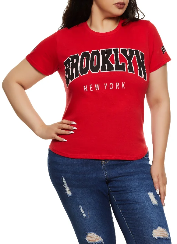 Plus Brooklyn New York High Low Tee